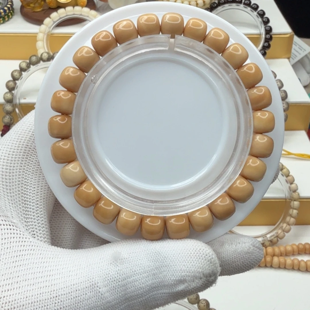 龙眼菩提手串原皮原色精修孔道暴力归园单圈