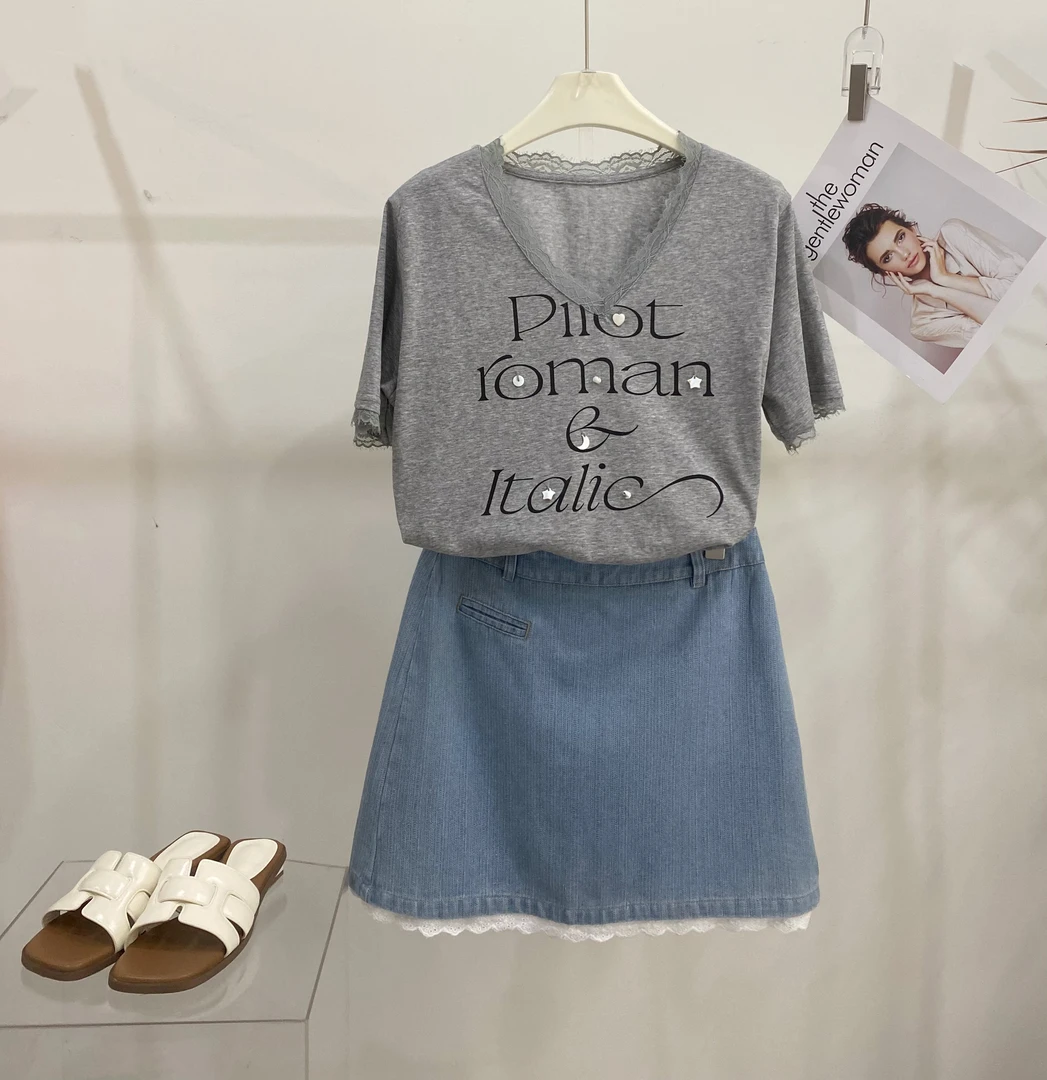 韩系设计款，大版奶黄色短袖时尚休闲百搭气质