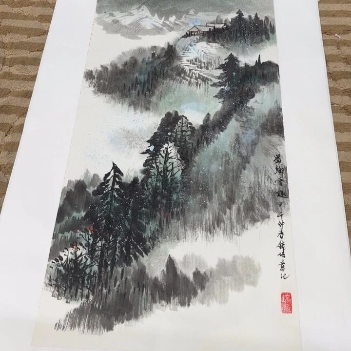 国画花鸟等多种鸟类的栖息