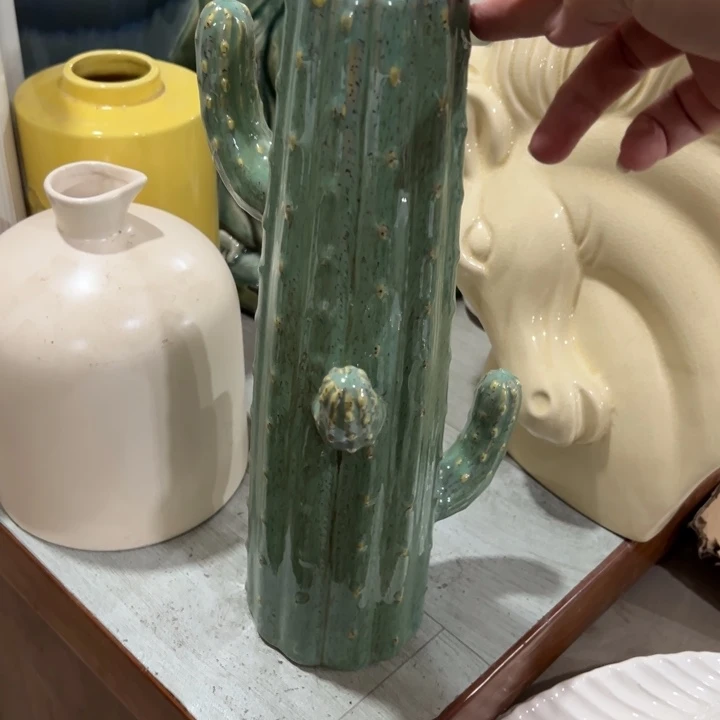 摆件摆件陶瓷花瓶摆件外贸出口（微瑕）高33口5公分