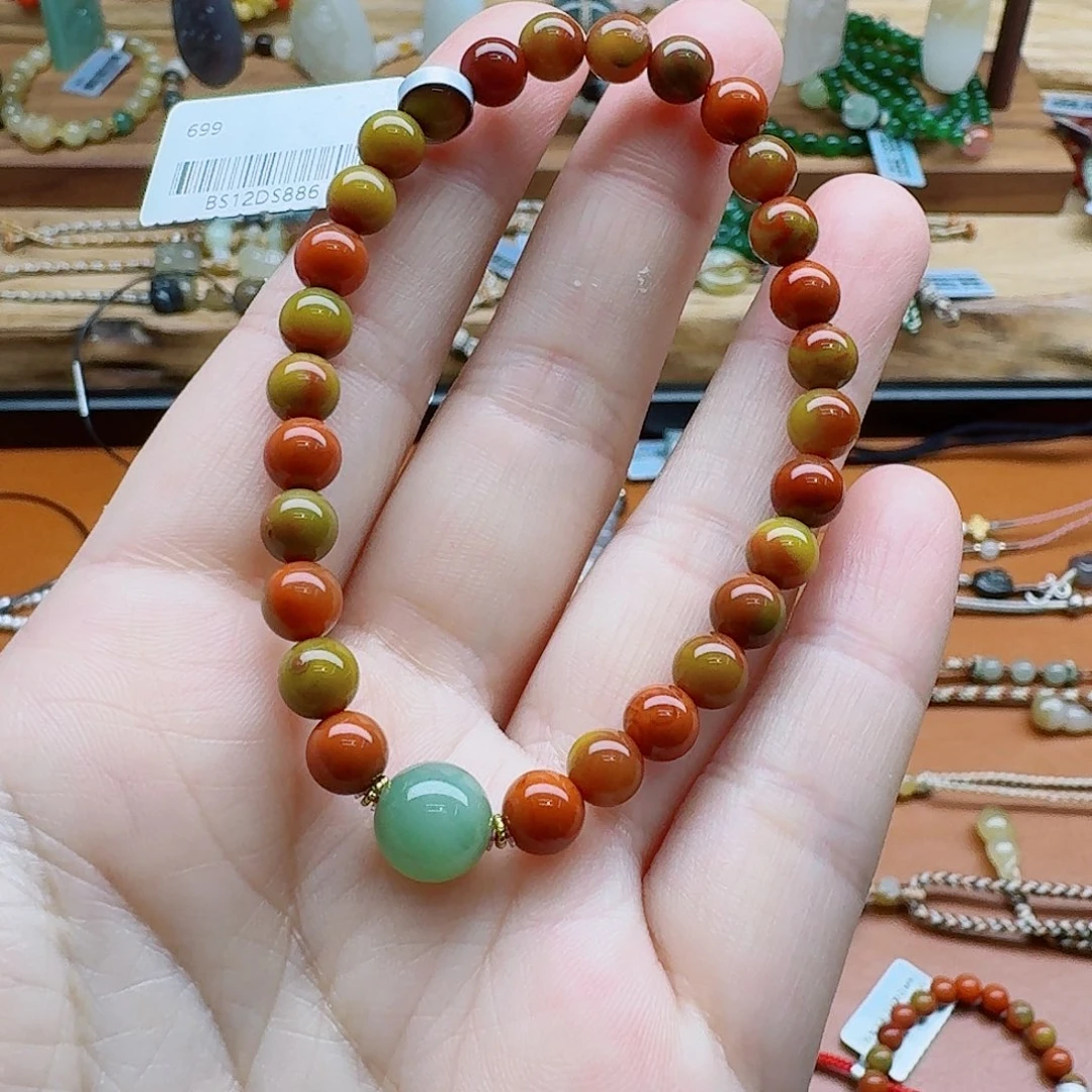 Y***～手链合金南红玛瑙