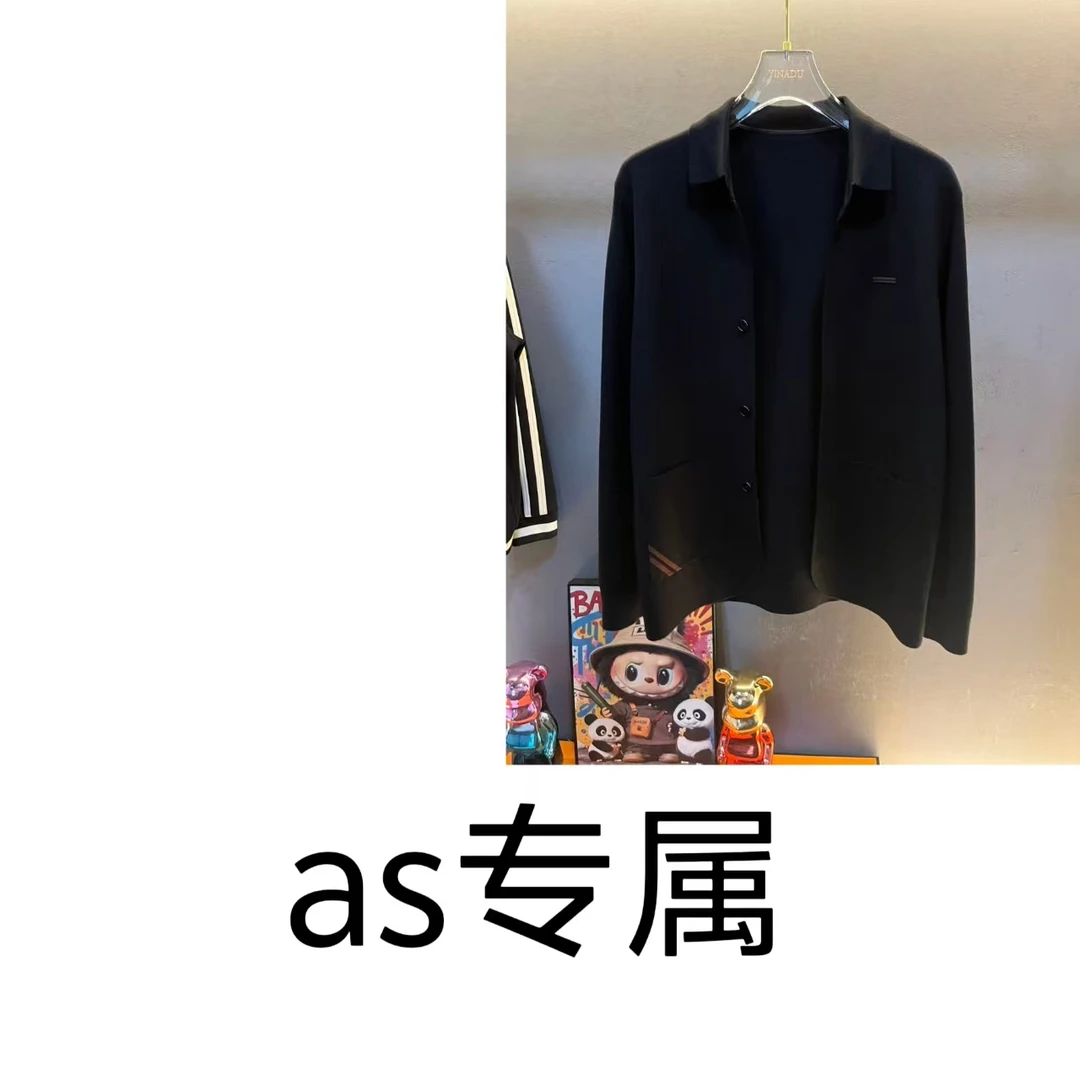【as专属】2025年夏季藏蓝色衬衫情侣款 -MY50025