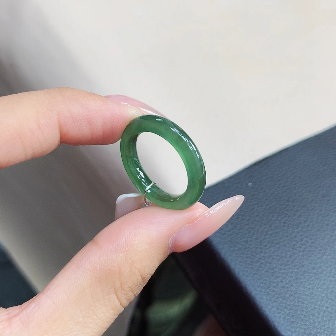 未镶嵌戒圈翡翠10.11号