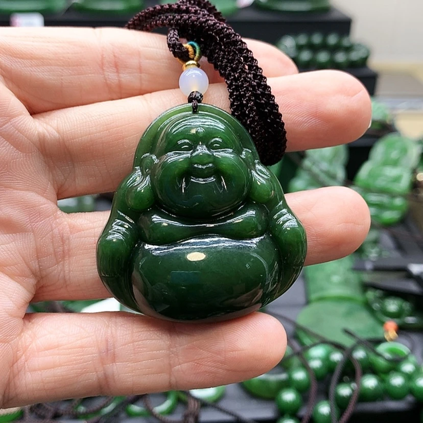 【闪购商品】和田玉（碧玉）吊坠(赠链)未镶嵌