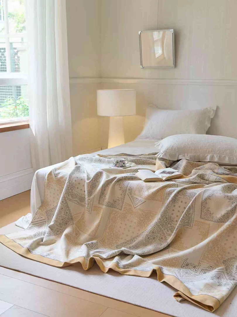 【百纳】高端定制罗布麻舒适透气多功能床盖2/2.3可机洗