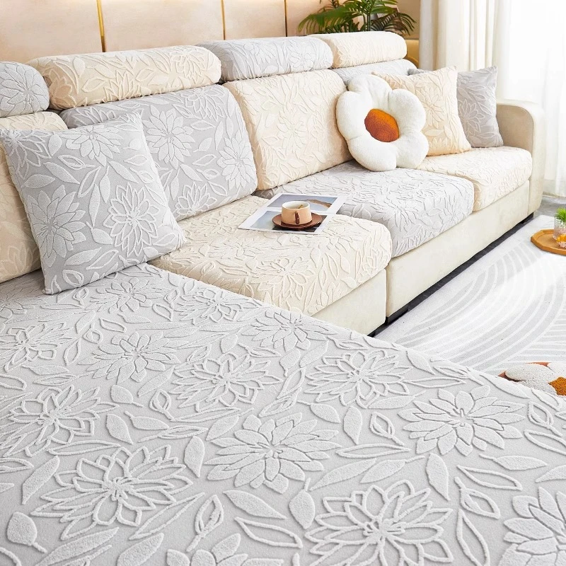 山茶花笠沙发笠弹力全包万能套防猫抓防滑沙发垫四季通用盖巾盖布