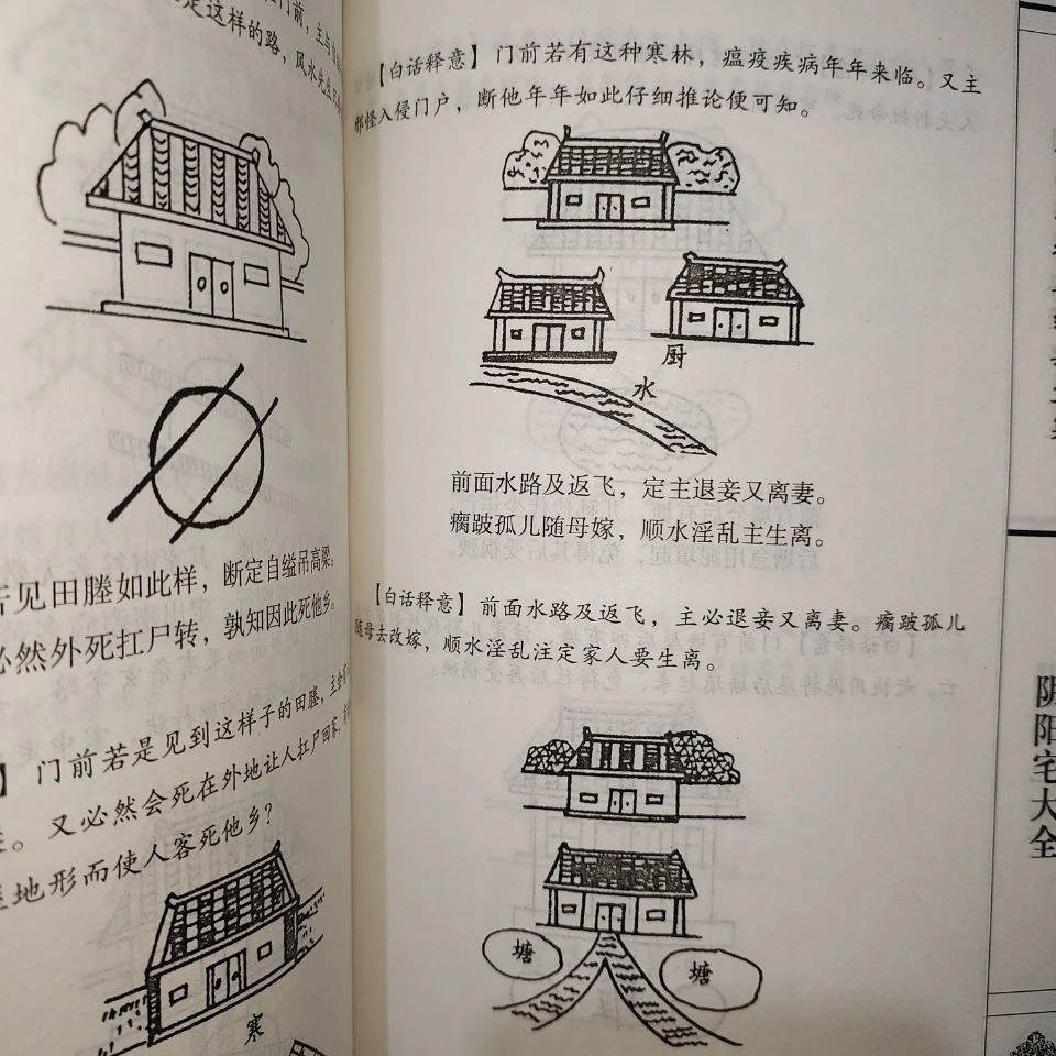 图解文释《阴阳宅大全》544页书籍大全 图解中国风水全书 奇门遁甲