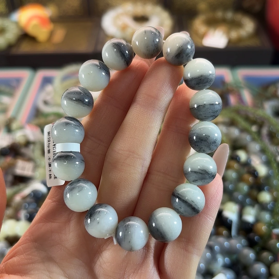 和田玉未镶嵌手链77