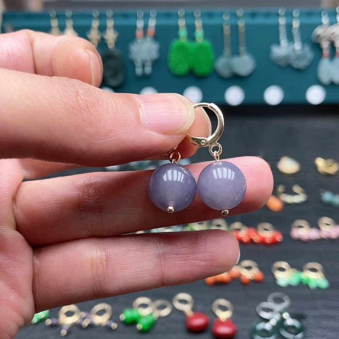 未镶嵌翡翠耳饰00874