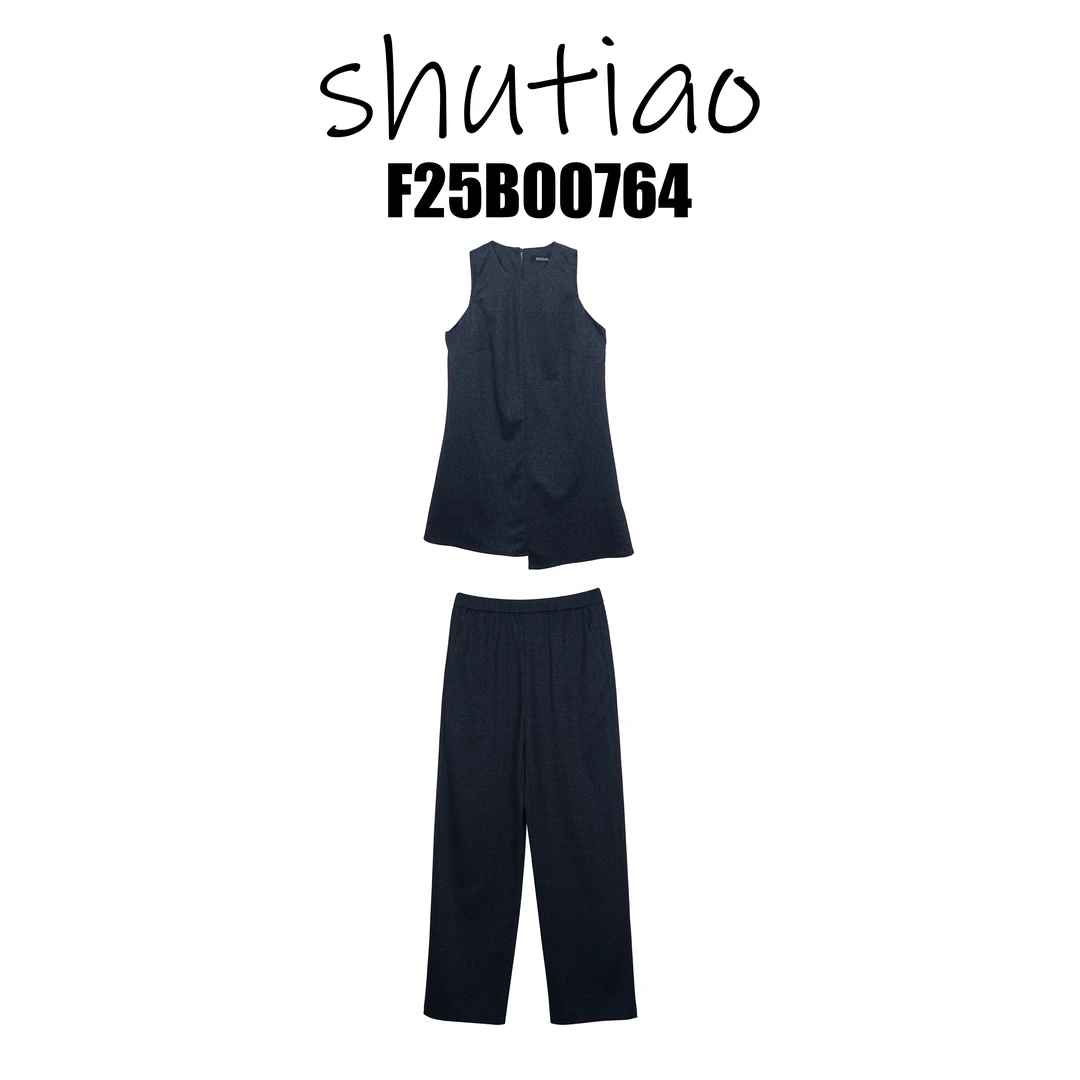 【SHUTIAO】2025春夏：新款小众设计款套装F25B00764