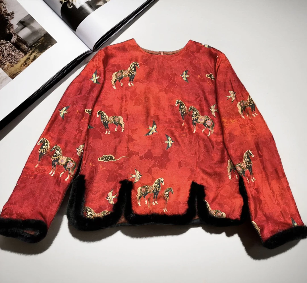 9202《小水貂衫》新中式重工百搭日常网红设计感衬衫上衣女国风