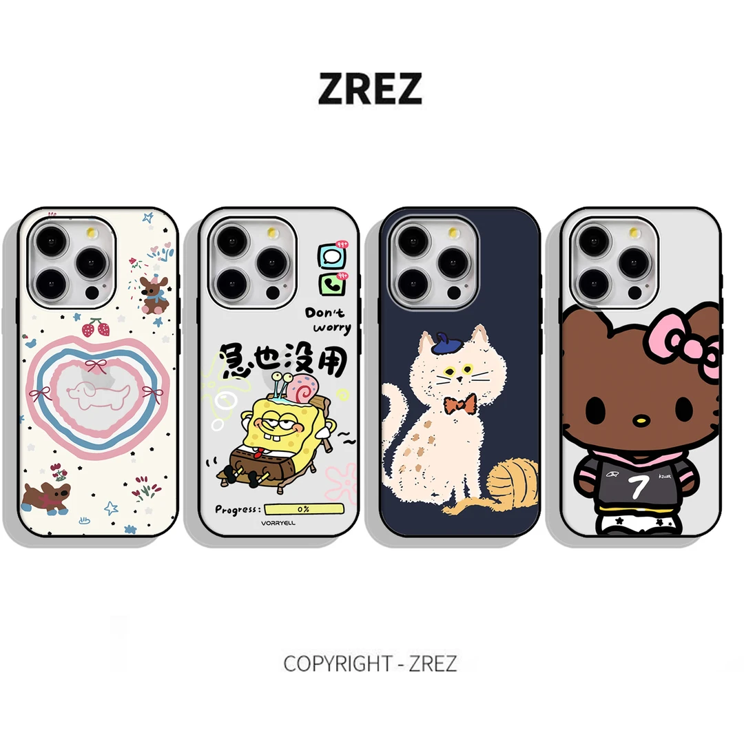 ZREZ 原创 [ 线球猫咪 ] 适用苹果iPhone16ProMax防摔个性手机壳