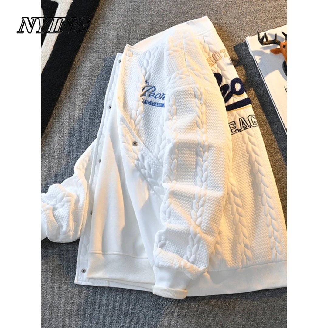 NYING冬季常规精致韩风秋冬韩版设计感ins美式百搭款上衣夹克外套