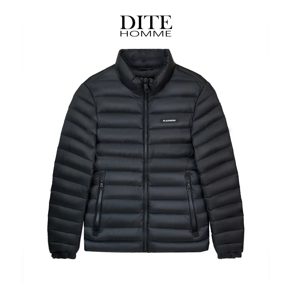 Dite2025年冬季男士新短款休闲轻薄保暖立领男款羽绒服