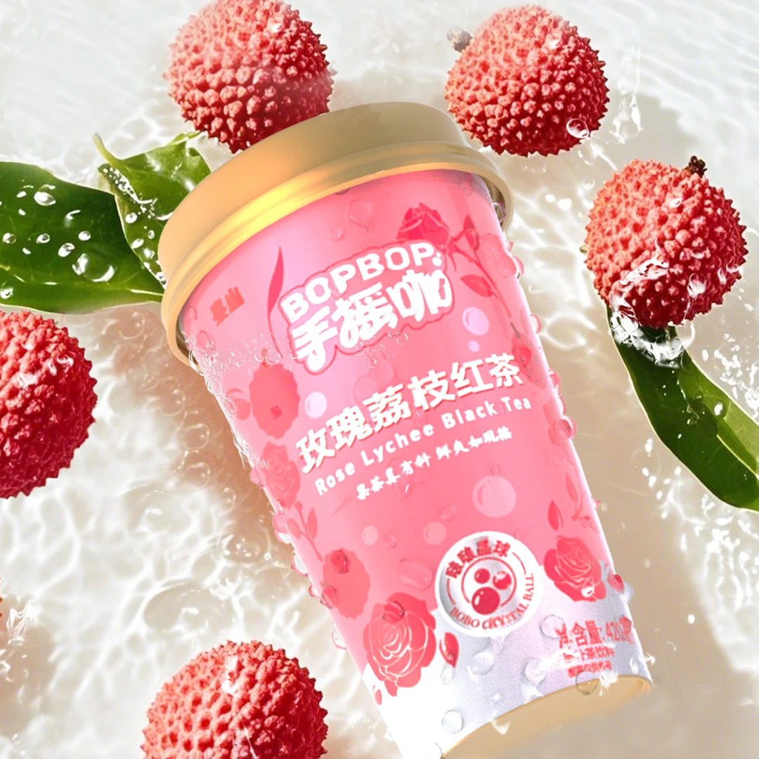 多口味花果茶桃桃西柚乌龙茶仙楂洛神红茶玫瑰荔枝红茶含魔芋颗粒
