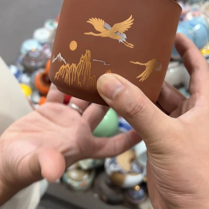 瑕疵福利品陶瓷茶叶罐介意勿拍