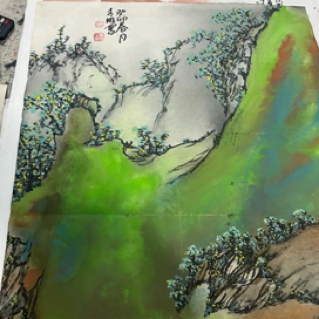 《新年福利》2 山水画 原稿