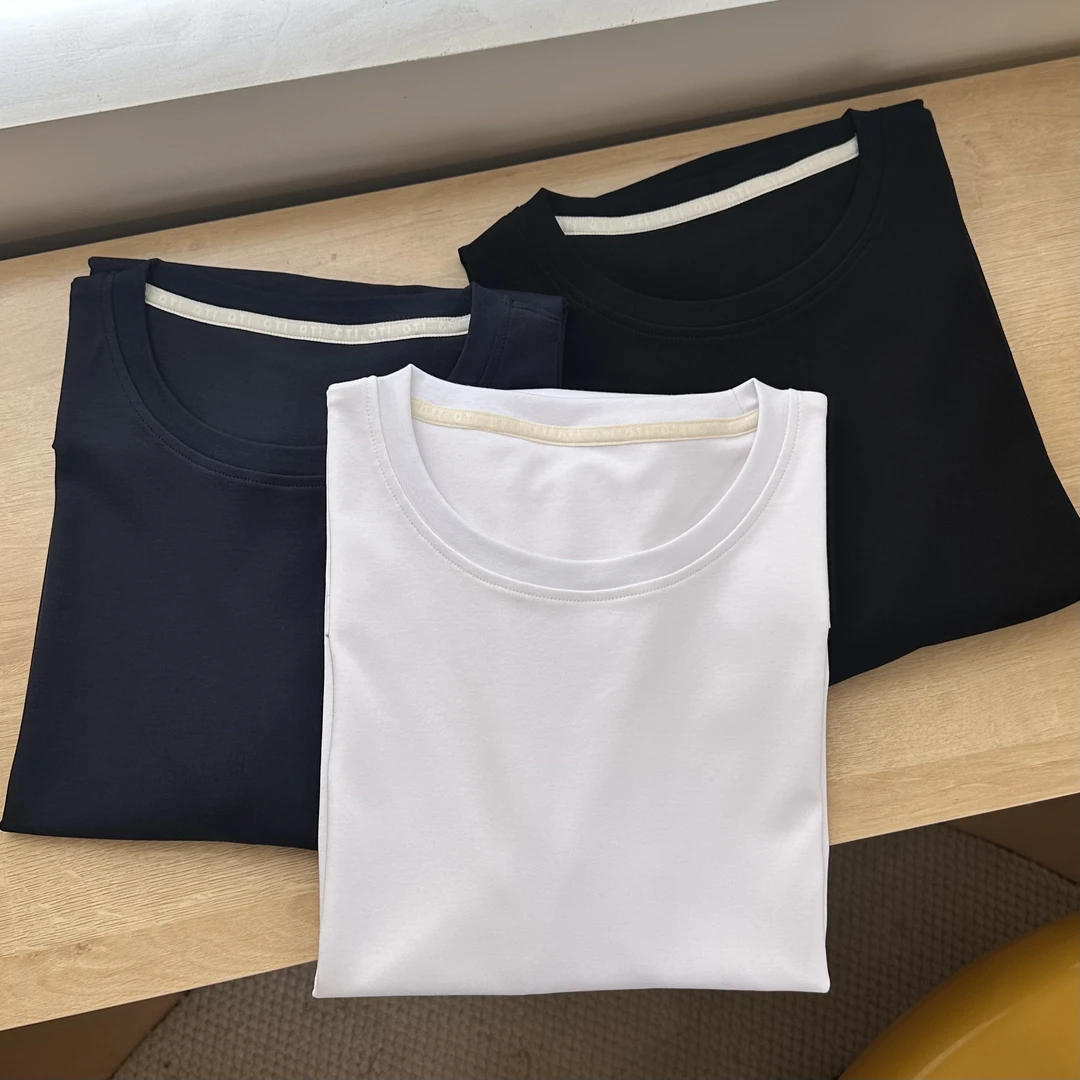 丘棠夏季新款 冰爽双面队友专属穿了指定帅的正肩短袖T恤