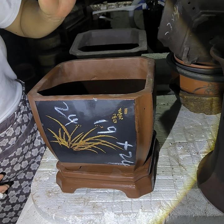 紫砂花盆紫砂花盆