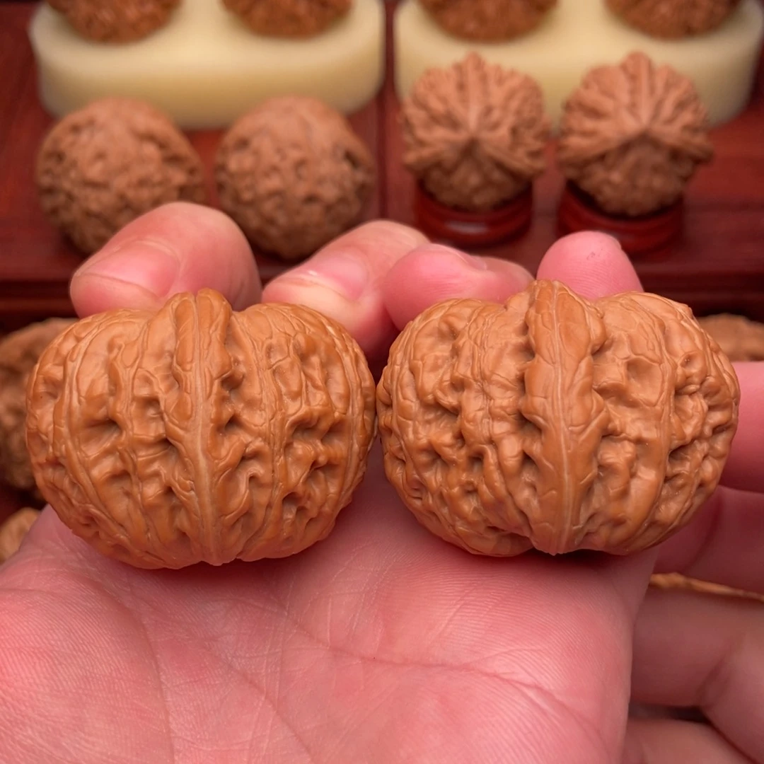 桃核把件绝配双翘头粗筋大元宝43.5