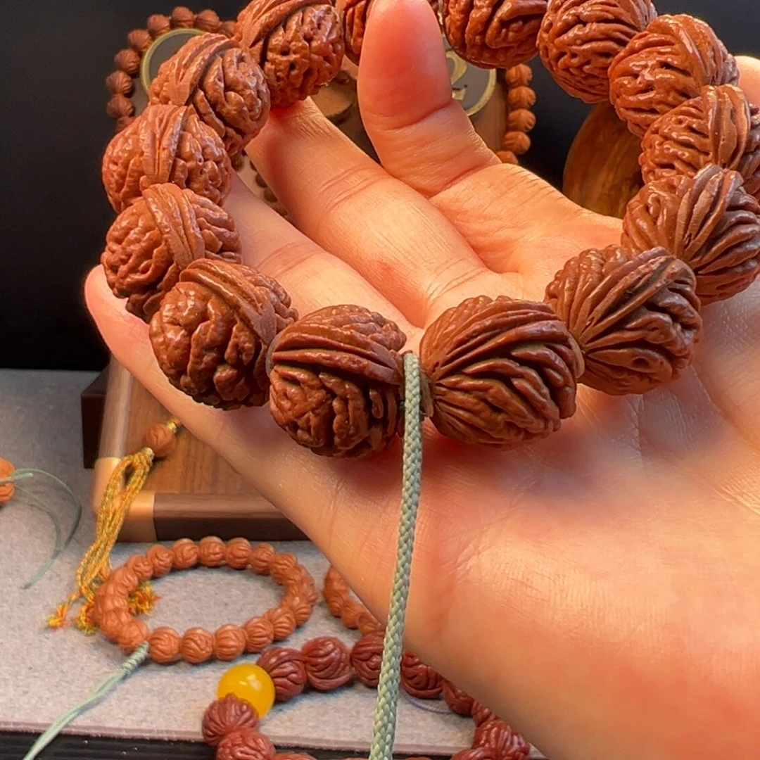 【闪购商品】桃核手串19刺龙元宝