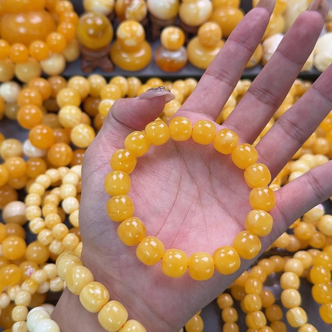 蜜蜡未镶嵌珠宝奇石同料13mm