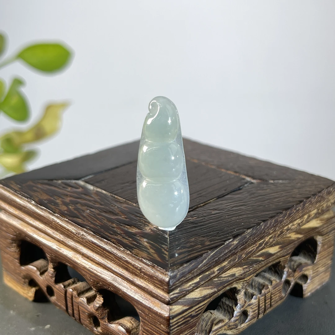 JXB11-224 天然翡翠缅甸A货 福豆