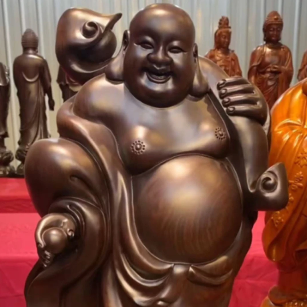 黑檀木如意佛工艺品木雕