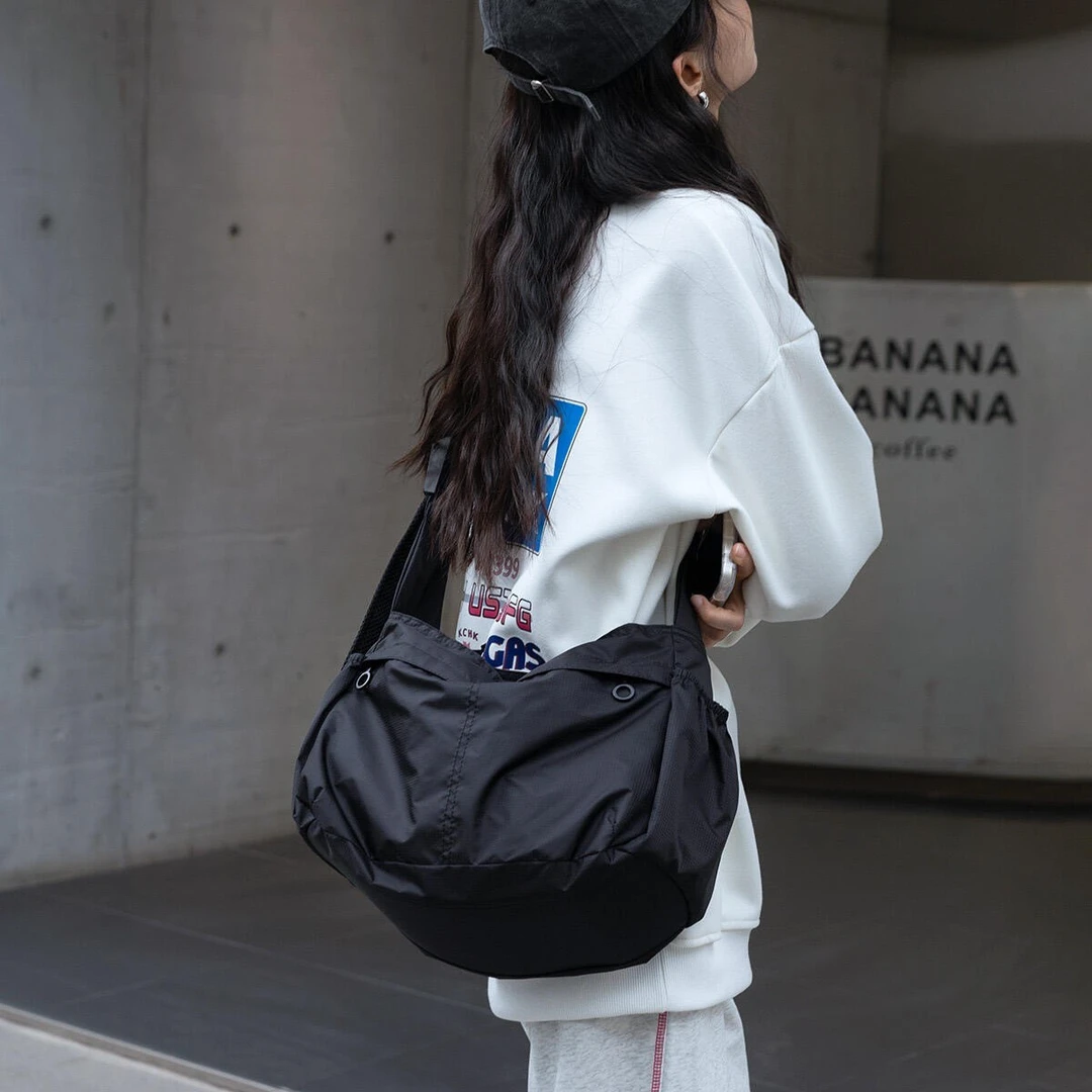 时尚小众质感托特包夏季高颜值纯色ins 单肩斜挎包通勤百搭帆布包