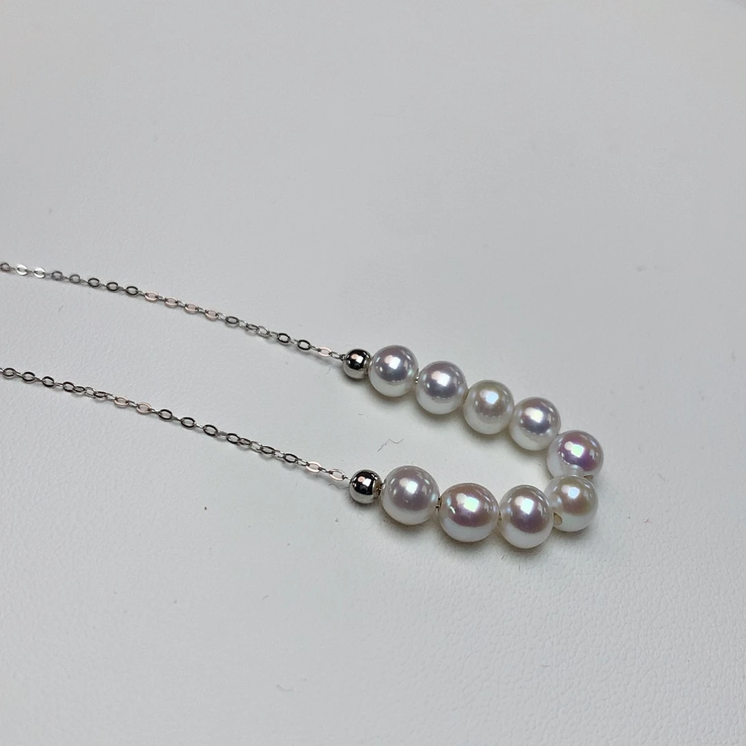 淡水珍珠耳饰银S925镶嵌5.5mm