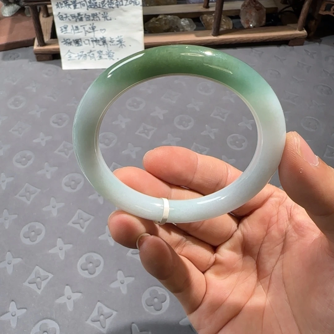 未镶嵌手镯翡翠56.2圆条