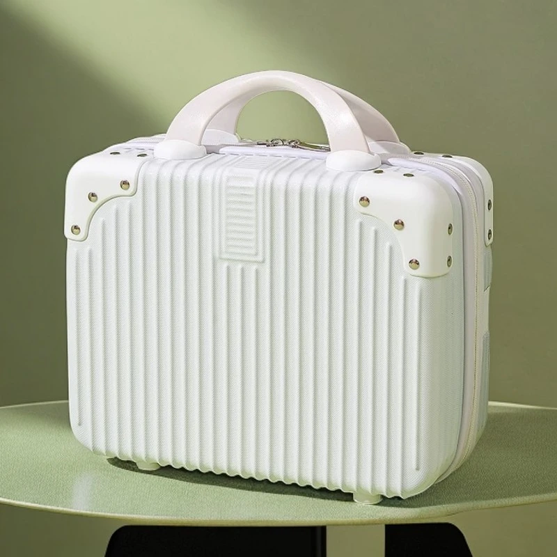 化妆包收纳小型旅行行李箱手提箱子旅行箱包图案颜色随机 FL