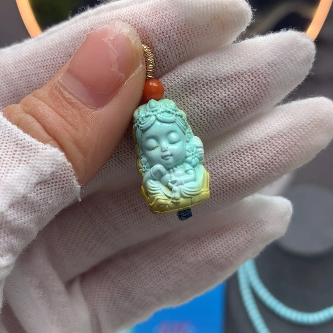 绿松石挂件未镶嵌