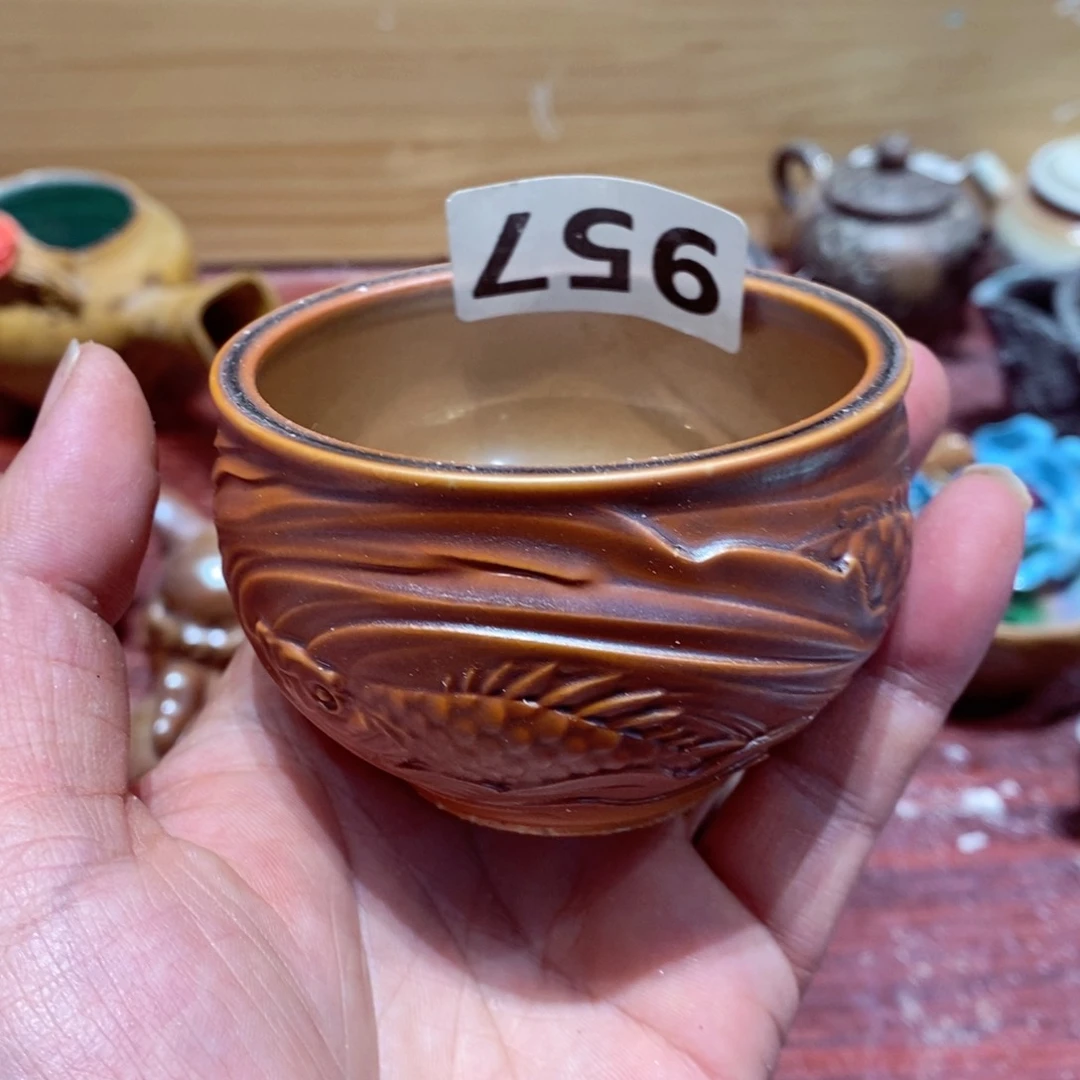 柴烧茶具套杯子家用