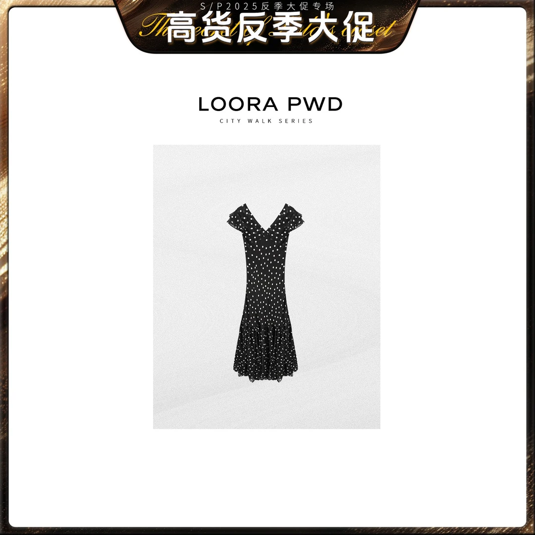 LOORAPWD/罗拉密码 新款波点连衣裙25CJBC0075N