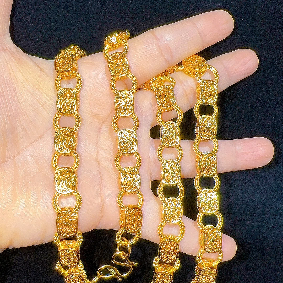 铜合金项链 【LayLaBez】合金项链精致光珠圆珠时尚长链