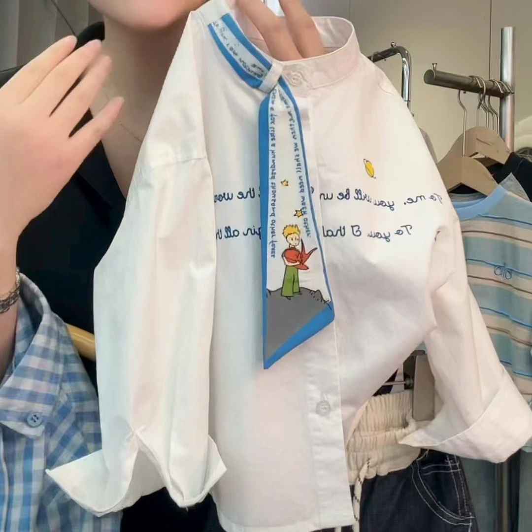 儿童韩版衬衫男童秋装时尚百搭长袖衬衣2025新款潮牌中小童衬衣潮