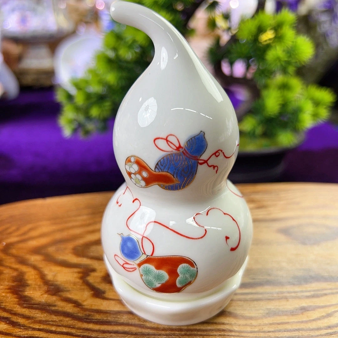 精品瓷器日本深川制纯手工松竹梅茶具摆件牙签盒