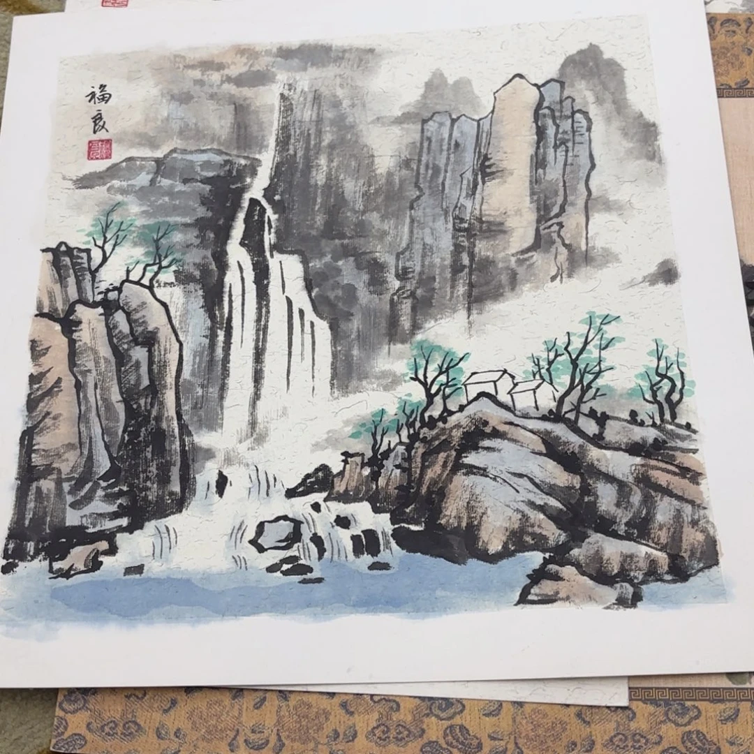 国画38-38卡纸作品艺