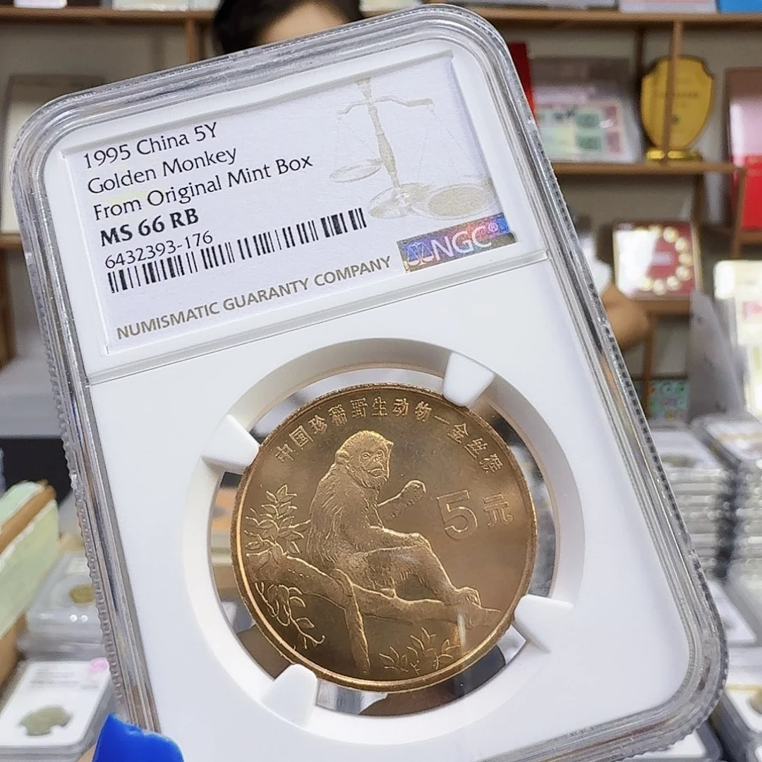 其他普通金属金丝猴Ngc66分原盒标