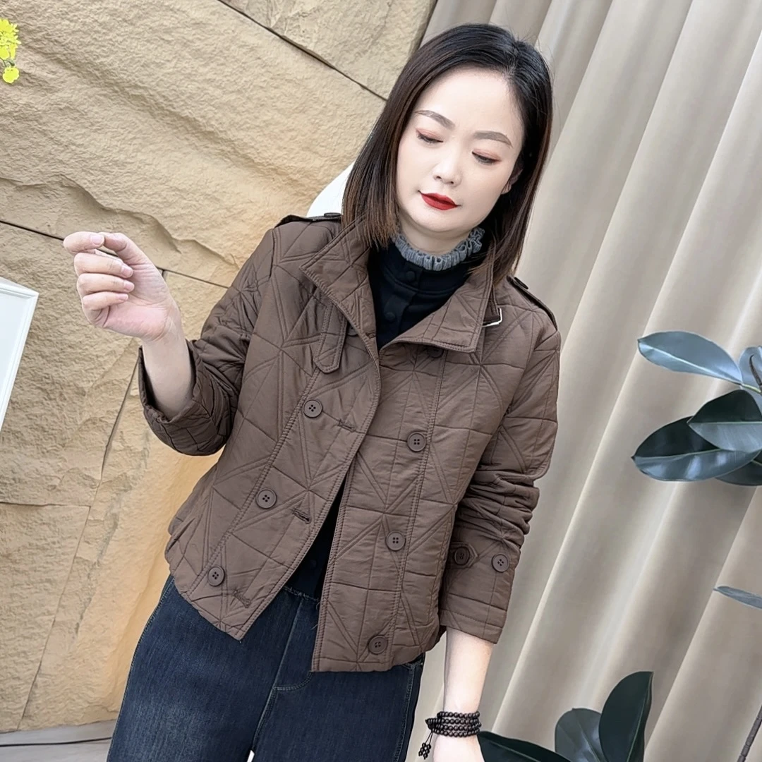 秋冬新款网红韩版时尚洋气显瘦百搭短款棉服外套XY8801-2