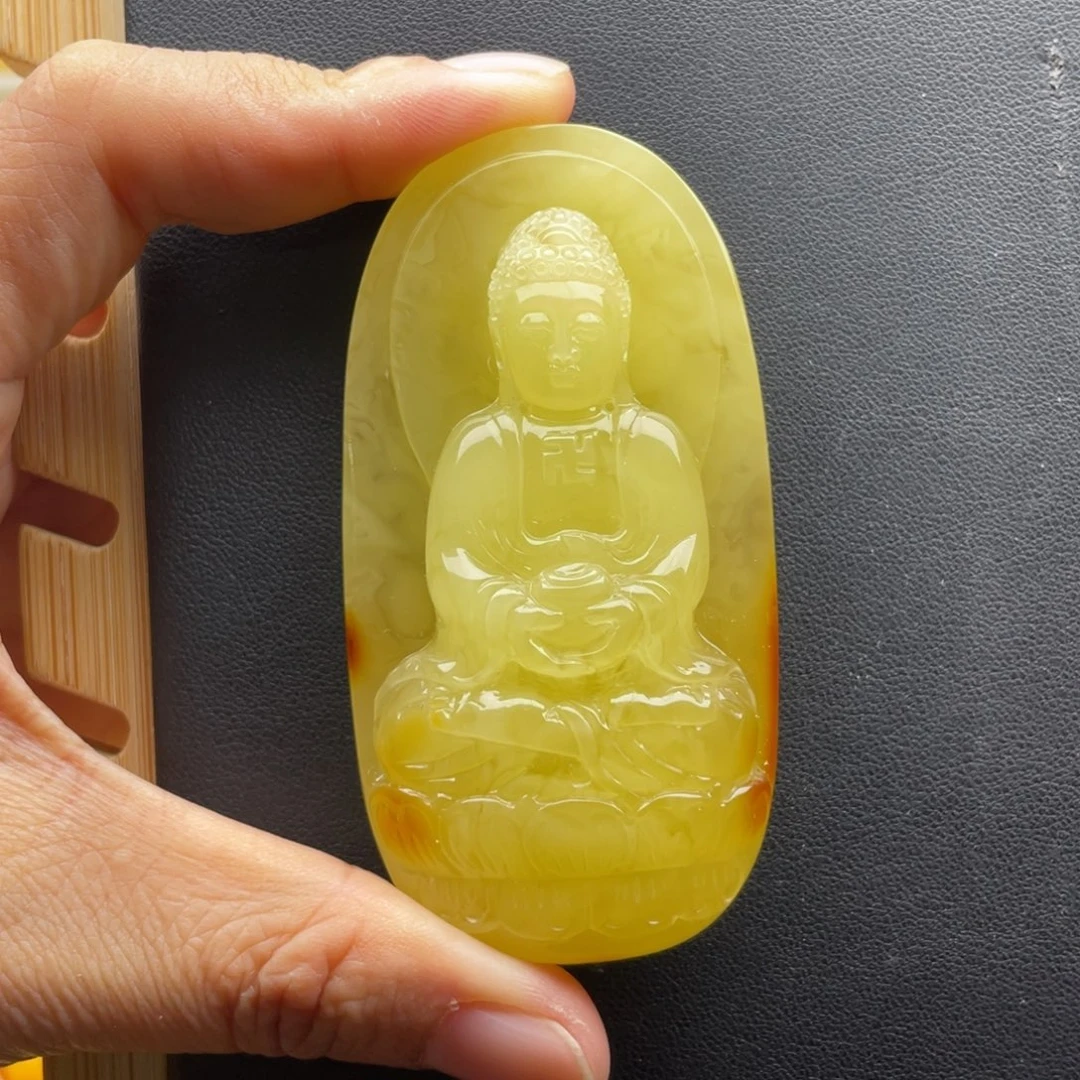 琥珀未镶嵌颈饰天然琥珀蜜蜡