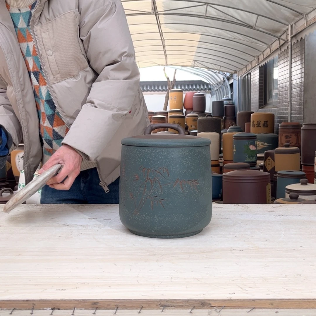 紫砂茶叶罐7 饼茶叶罐