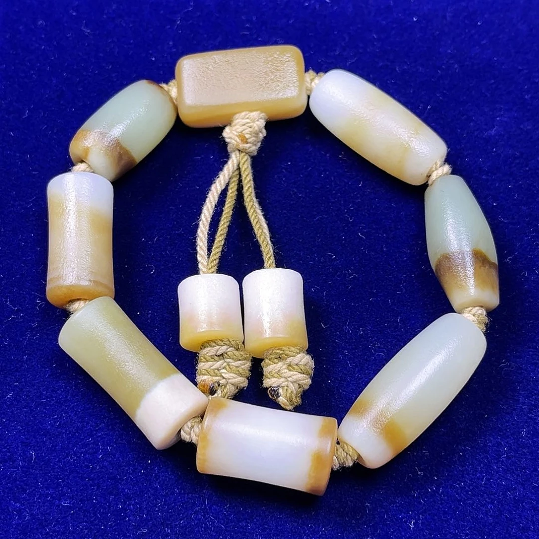 手串未镶嵌和田玉（糖玉）