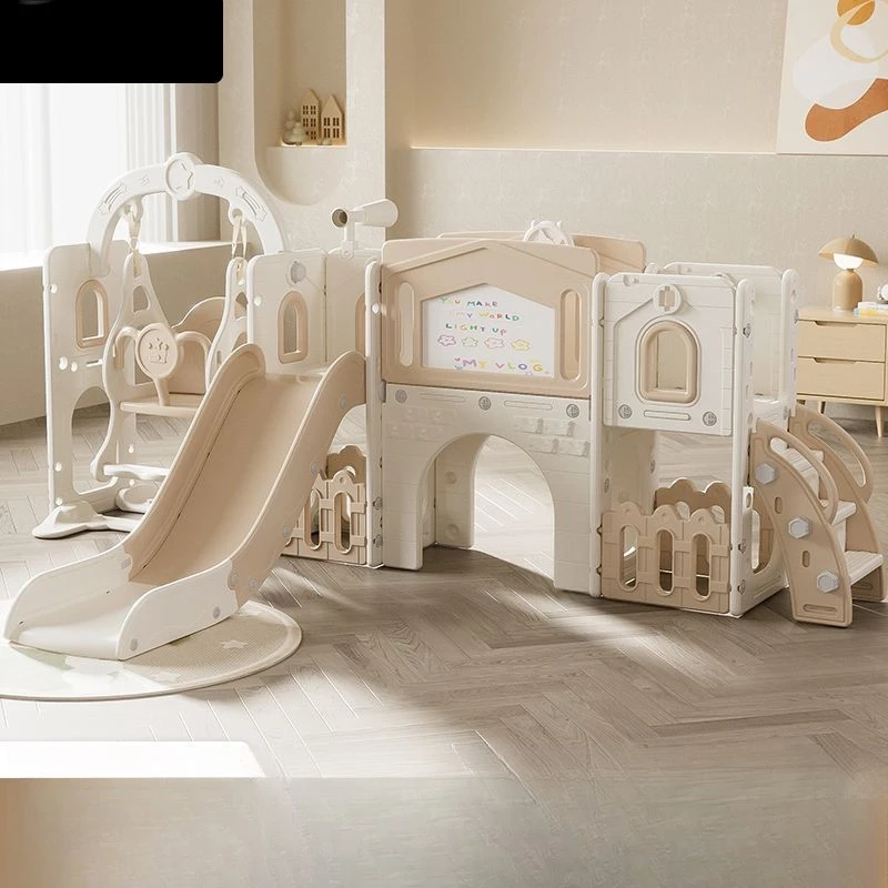 【新疆包邮店长推荐儿童滑滑梯家用室内秋千二合一小神童3到10