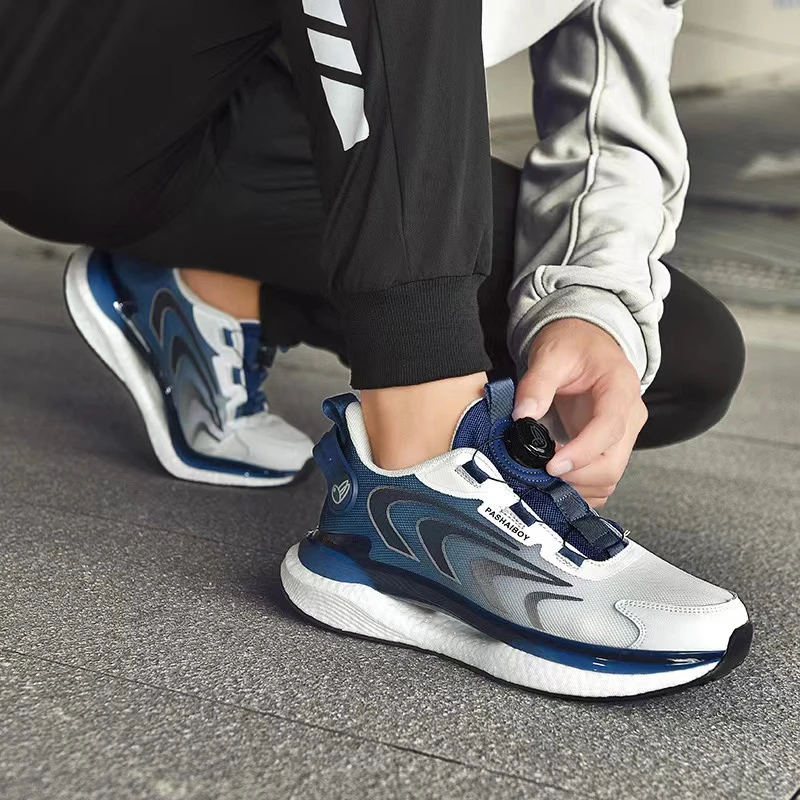 【PASHALBOY红董专属】情侣运动休闲跑步减震鞋网面透气旋钮专业