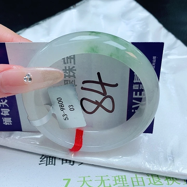 翡翠手镯未镶嵌缅甸天然a货翡翠手镯