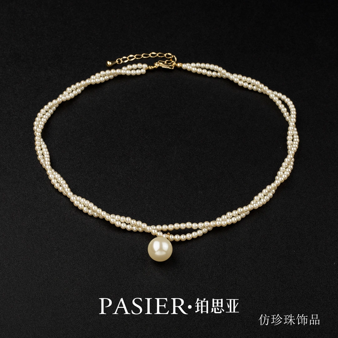 铜合金亚克力项链 铜合金 亚克力 铂思亚 [禅意] 项链BD7650