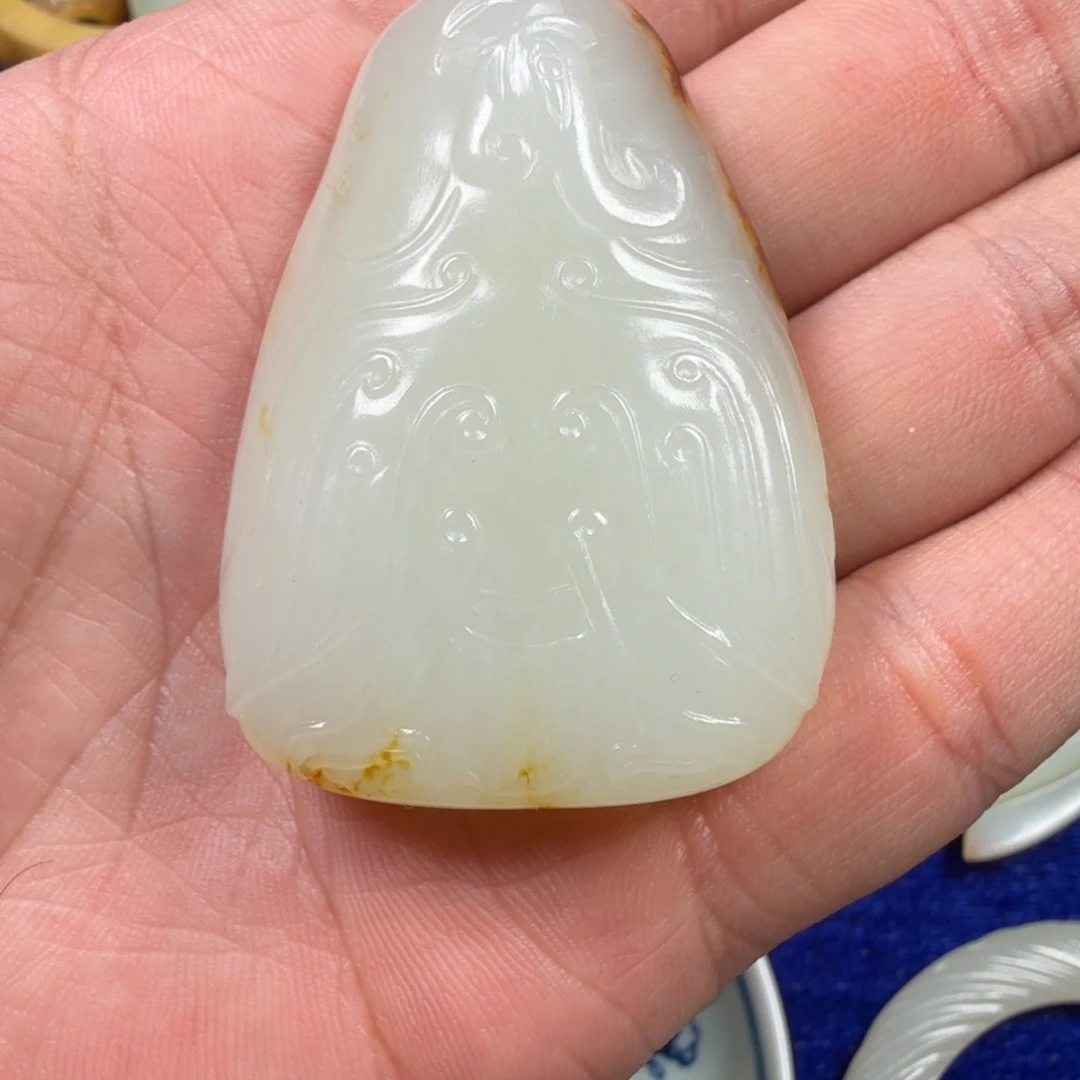 未镶嵌和田玉（糖玉）挂件和田玉手把件挂件