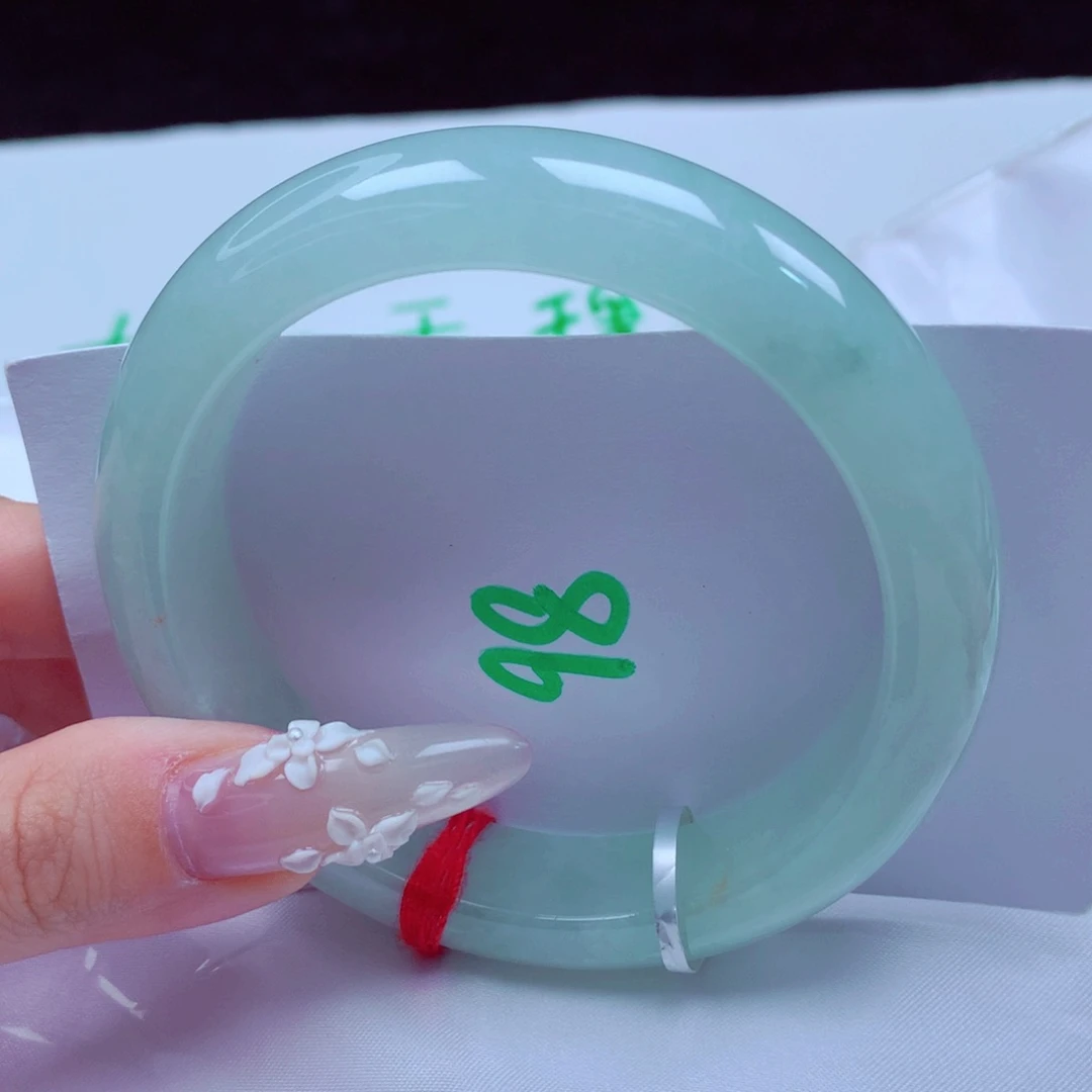 未镶嵌手镯翡翠天然缅甸翡翠A货手镯 98号